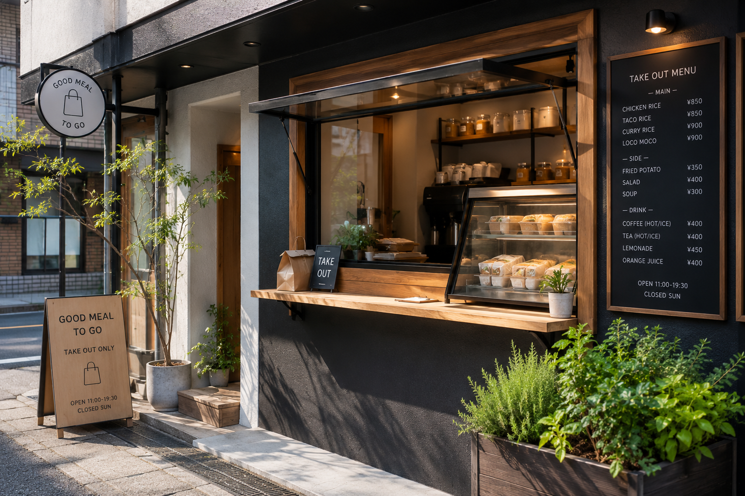 テストテイクアウト店
